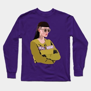 Feminist (Purple) Long Sleeve T-Shirt